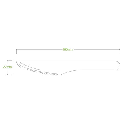 BioPak RT-HY-16K-32X10P-P 16cm knife 10pk - wood