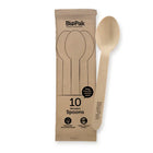 BioPak RT-HY-16S-20X10P-P 16cm spoon 10pk - wood