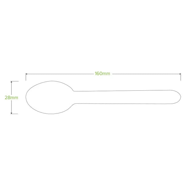 BioPak RT-HY-16S-20X10P-P 16cm spoon 10pk - wood