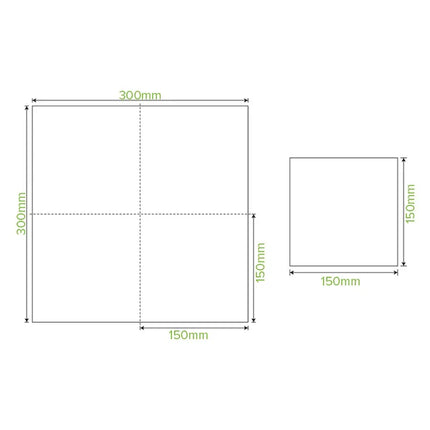 BioPak L-LN1/4-2PN 2-ply 1/4 fold lunch napkin natural