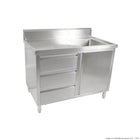 Modular Systems SC-6-1200R-H Cabinet with Right Sink - FED