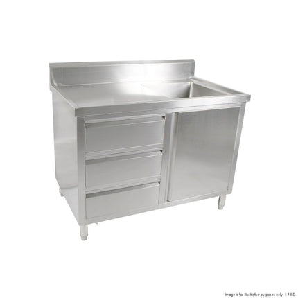 Modular Systems SC-6-1200R-H Cabinet with Right Sink - FED