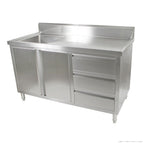 1500(W) x 600(D) x 1050(H)mm / Left Sink