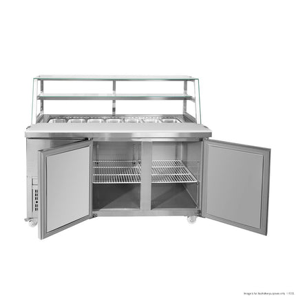 Thermaster SCB/15 Cold Bain Marie — castor and base detail