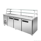 Thermaster 1000L Three Door Deluxe Sandwich & Salad Prep Bar Fridge SCB/21