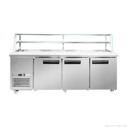 Thermaster 1000L Three Door Deluxe Sandwich & Salad Prep Bar Fridge SCB/21