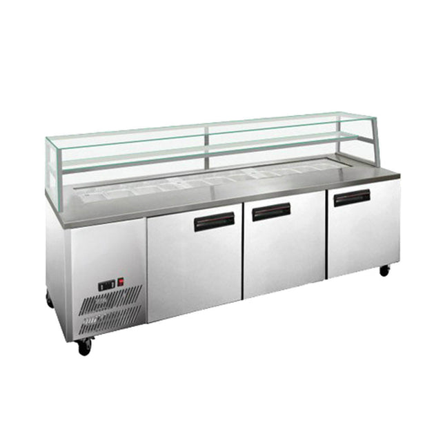 Thermaster SCB/21 salad/noodle/sandwich prep bar fridge — front view