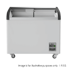 Thermaster SD-306K 306L Supermarket Glass Sliding Lid Chest Freezer — front view