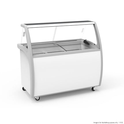 Thermaster 400L Gelato Display Freezer SD-415P - Front View