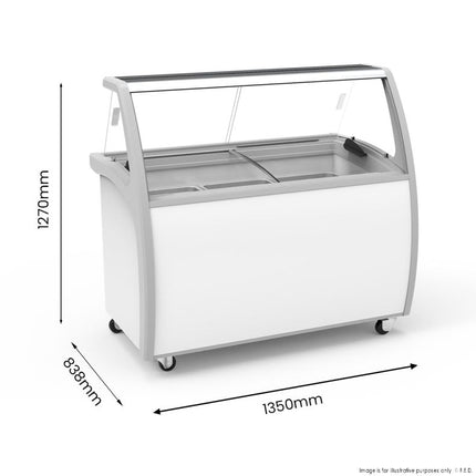 Thermaster SD-415P Gelato Display - Side View