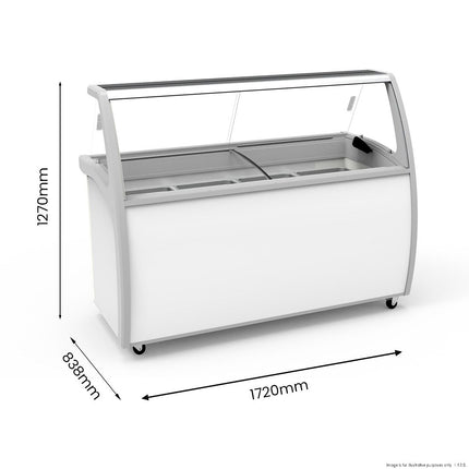 Thermaster 535L Gelato Display SD-575P - Side View