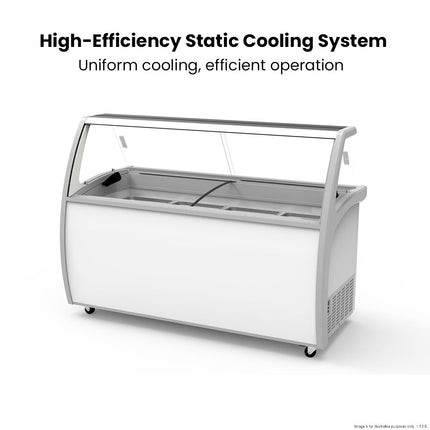 Thermaster 535L Gelato Display SD-575P - Open Canopy