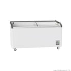 Thermaster SD-576K 576L Supermarket Glass Sliding Lid Chest Freezer - Front View