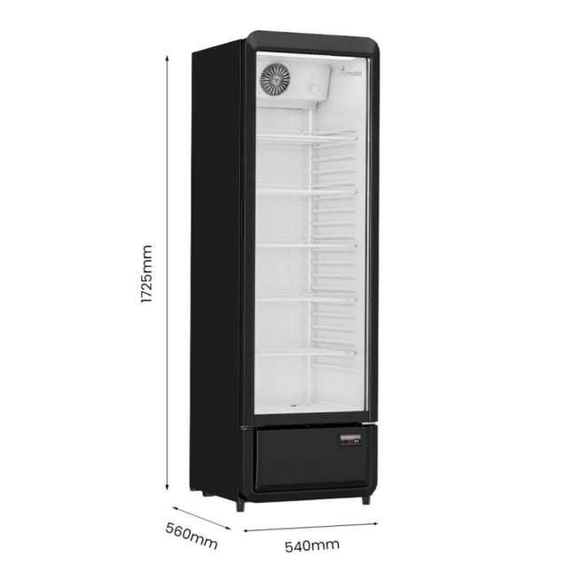 Thermaster SDC-258B upright display fridge — view 2