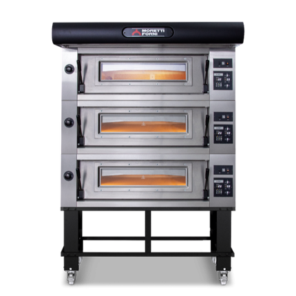 Moretti Forni Amalfi Triple Deck Oven on Stand 18 x 30cm Pizza COMP A/3/S
