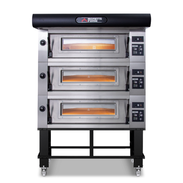 Moretti Forni Amalfi Triple Deck Oven on Stand 36 x 30cm Pizza COMP D/3/S