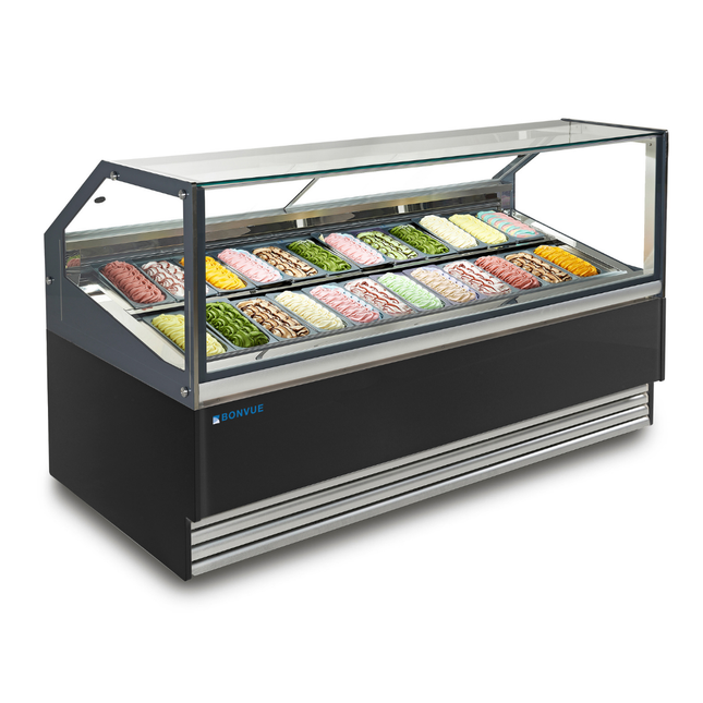 Bonvue SGD-24B display freezer — front view