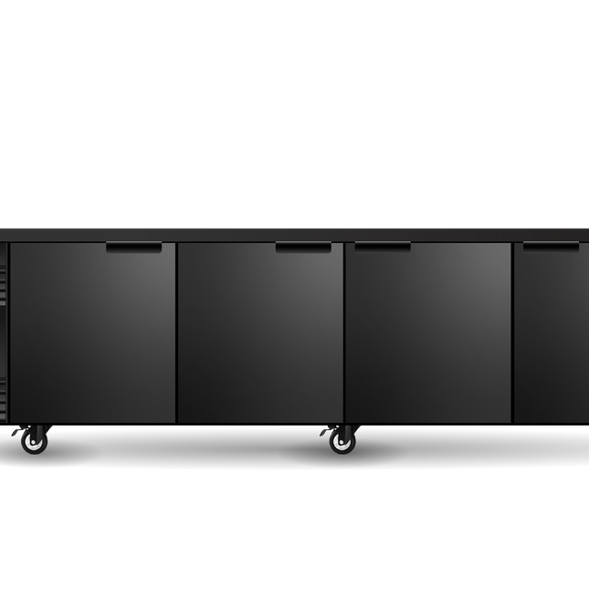 Skope BackBar 4 Solid Swing Door CounterLine Fridge - CL.4.SSW-BLACK