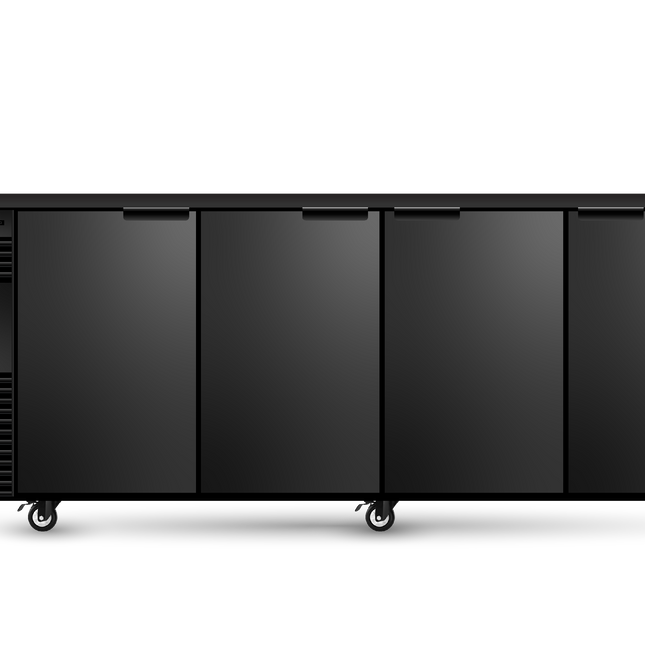 Skope BackBar 4 Solid Swing Door Fridge - BB.4.SSW-BLACK