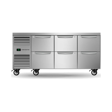 Skope ProSpec Six Drawer Three Bay Underbench GN 1/1 Fridge - PG11.UBR.3.D6