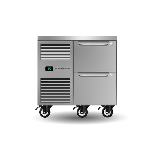 Skope ProSpec Two Drawer One Bay Underbench GN 1/1 Fridge - PG11.UBR.1.D2