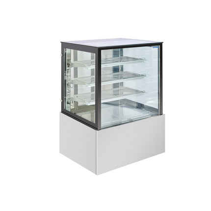 Visible chilled food display SL830V Bonvue model with stainless frame and bright interior lighting.