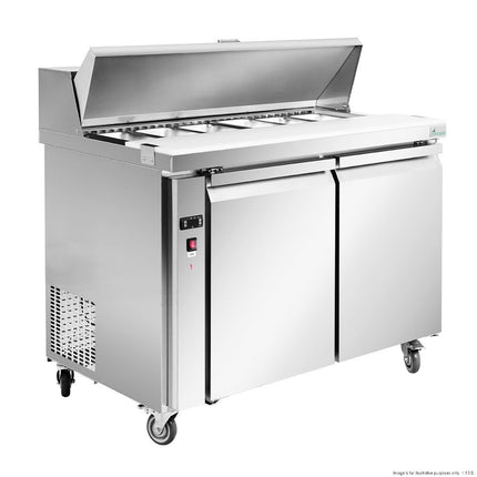 Thermaster SLB120 Two Door Sandwich Bar Prep Fridge 1200mm