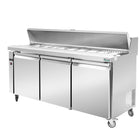 Thermaster SLB180 Three Door Sandwich Bar Prep Fridge — front hero