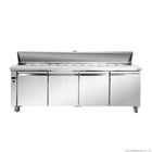 Thermaster SLB240 Four-Door Sandwich Prep Bar Fridge — Front View