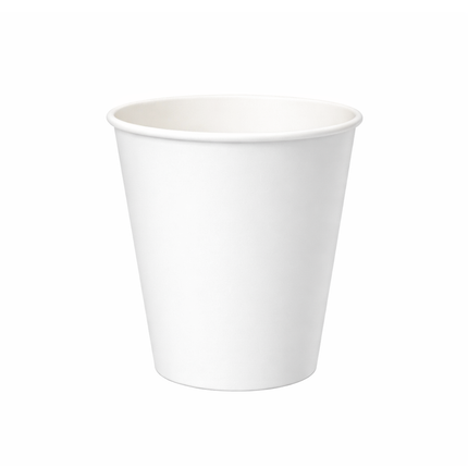 PakMax White Single Wall Hot Paper Cups