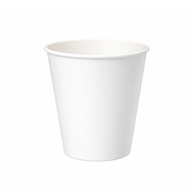 PakMax White Single Wall Hot Paper Cups