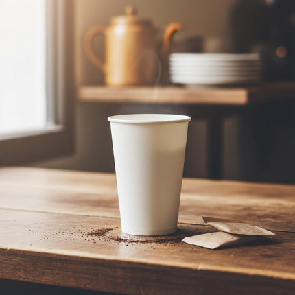 PakMax White Single Wall Hot Paper Cups