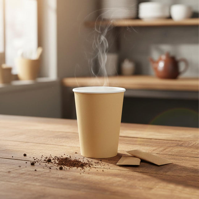 PakMax Kraft Single Wall Hot Paper Cups