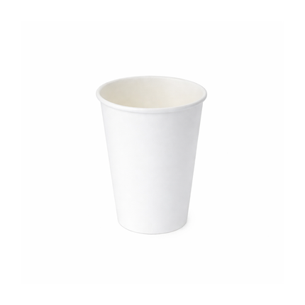 PakMax White Single Wall Hot Paper Cups