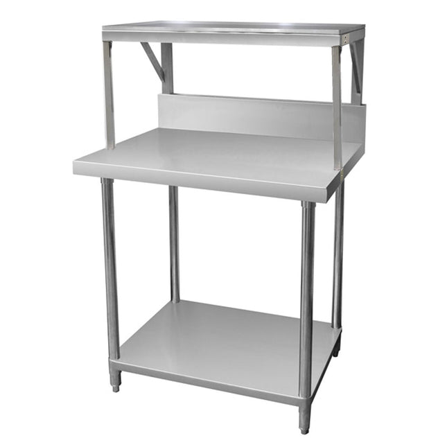 Modular Systems SMB-7-0900 stainless steel bench with splashback — front view