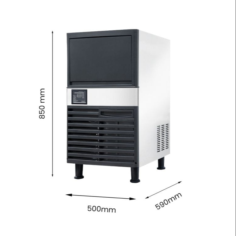 Ice Bench Blizzard Under Bench Cube Ice Maker Air Cooled 55kg/24Hr SN-120P ...