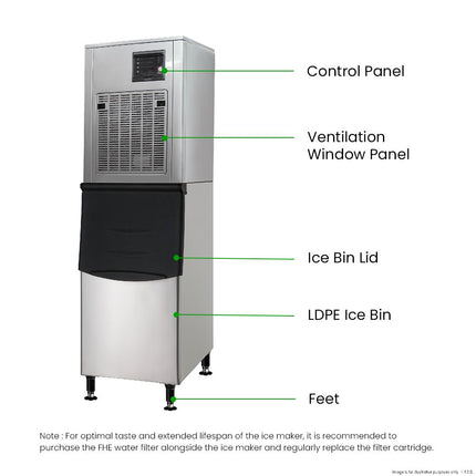 Blizzard 250kg/24h Granular Self-Contained Ice Maker SN-258F — view 5