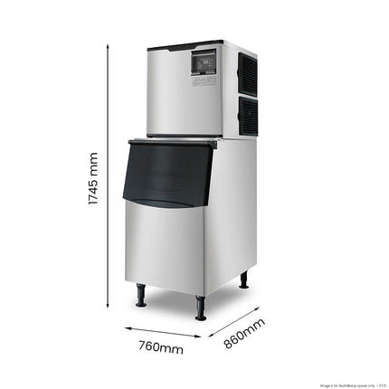 Blizzard SN-500P 225kg/24h Air-Cooled Self-Contained Ice Maker — view 2