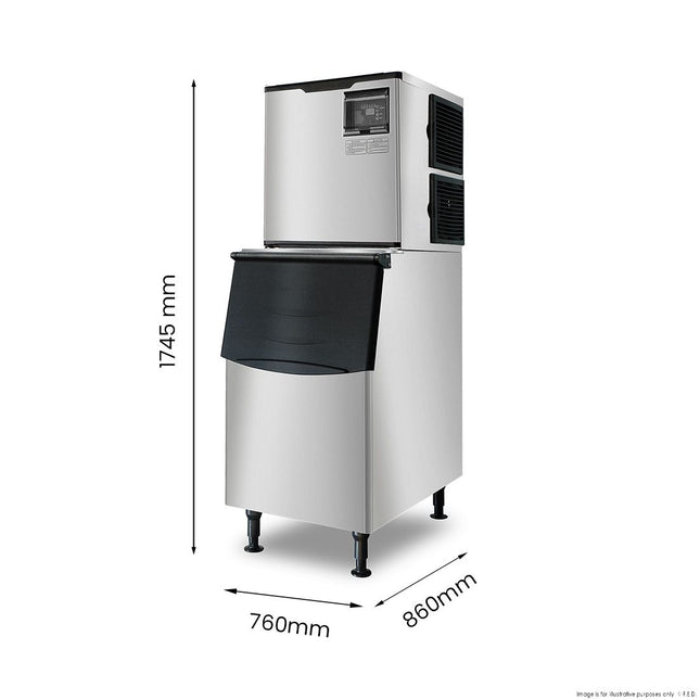 Blizzard SN-700P 310kg/24h Air-Cooled Self-Contained Ice Maker — view 2