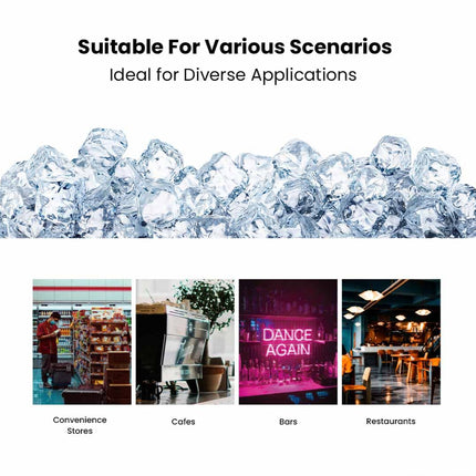 Blizzard Under Bench Cube Ice Maker Air Cooled 55kg/24Hr SN-120P