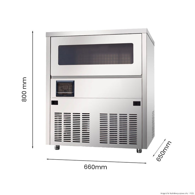 Blizzard SN-81B 80kg/24h Under-Bench Air-Cooled Cube Ice Maker — view 3