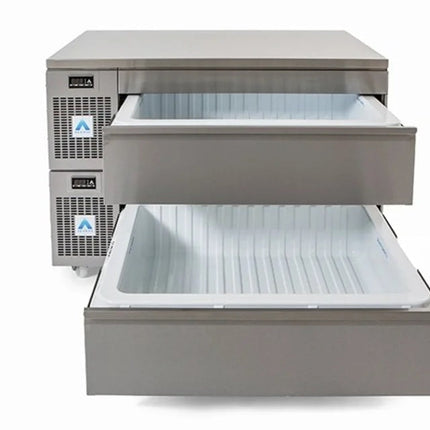 Adande Double Slimline Dual Temperature Drawers VNS