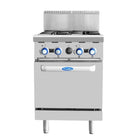 CookRite Freestanding Gas Stove 4 Burners Cooktop With Oven LPG AT80G4B-O-LPG