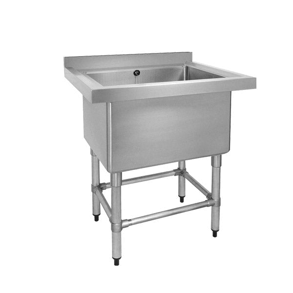 Modular Systems 770-6-SSB single pot sink bench — front view