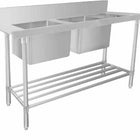 Mixrite 304 Grade Stainless Steel Dishwasher Double Inlet Right Sink