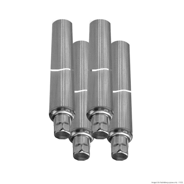 Modular Systems SSLEG/4 stainless steel accessories — front view