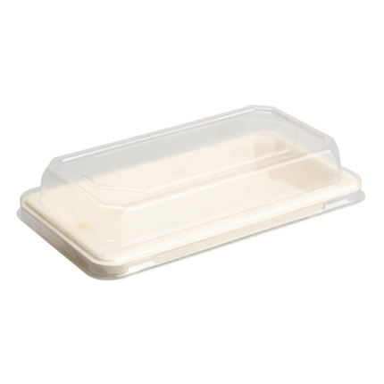 PakMax PET Lids for Sugarcane Sushi Trays
