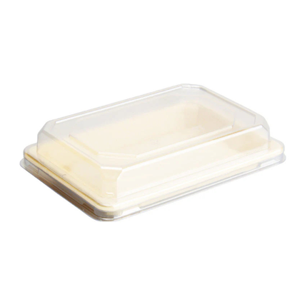 PakMax PET Lids for Sugarcane Sushi Trays