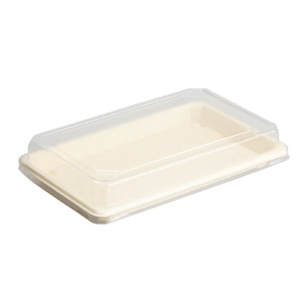 PakMax PET Lids for Sugarcane Sushi Trays