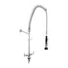 3Monkeez Stainless Steel Dual Bench Mount Pre-Rinse with Optional Pot Filler